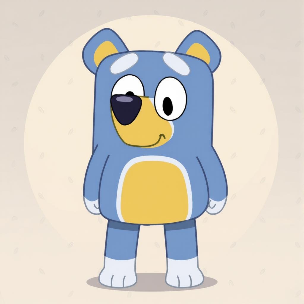 A bear in Bluey style by Touch Night on Tensor.Art