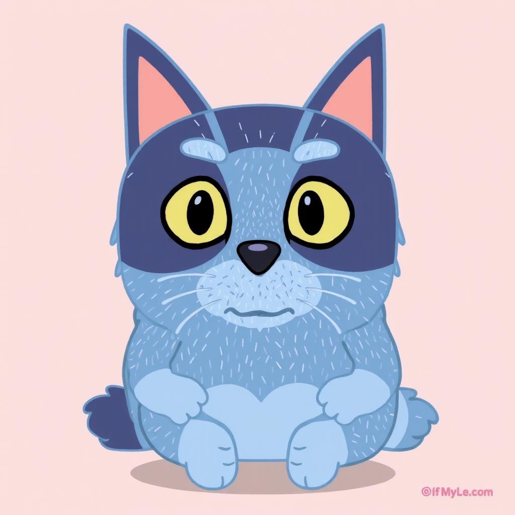 A Bluey style cat by Touch Night on Tensor.Art
