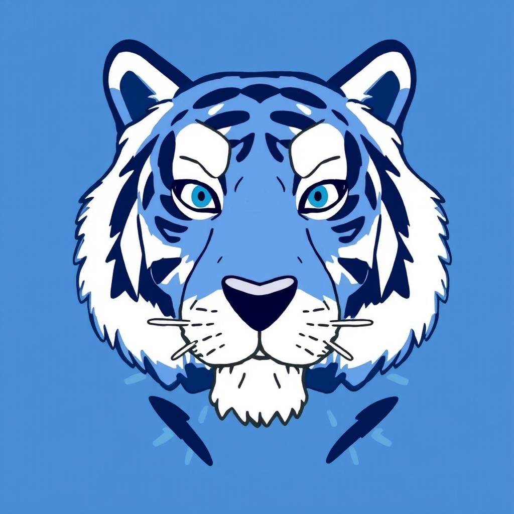 Tiger in Bluey style by Touch Night on Tensor.Art