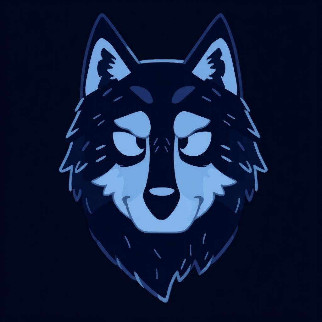 Wolf in Bluey style by Touch Night on Tensor.Art