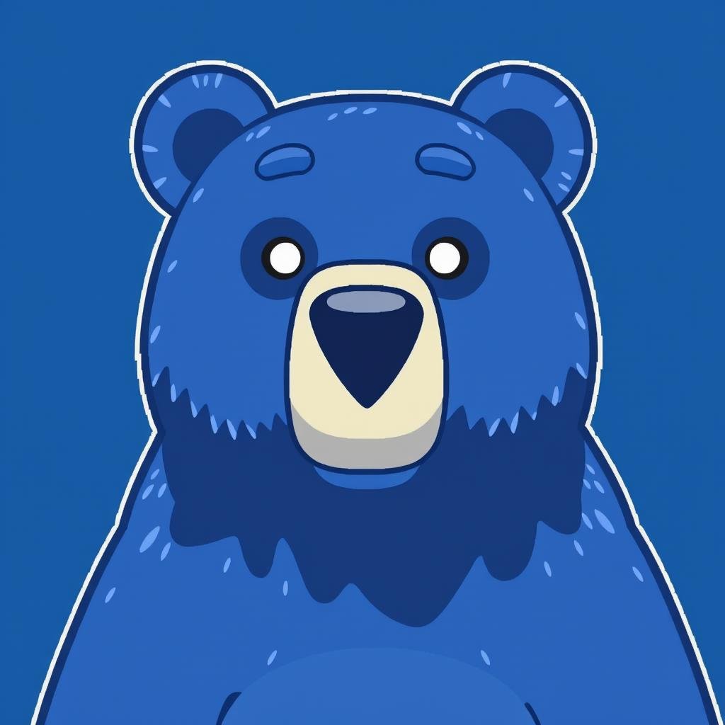 Bear in Bluey style by Touch Night on Tensor.Art