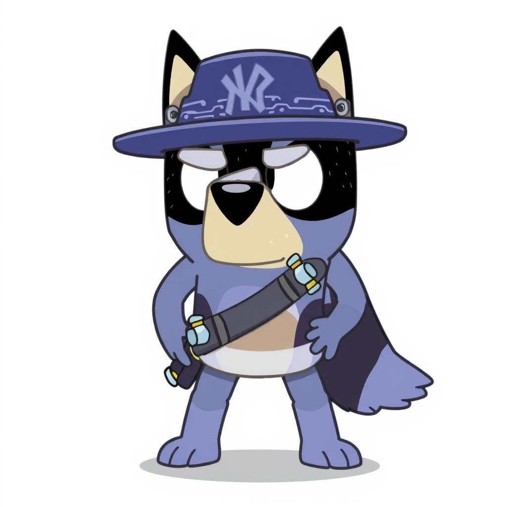 Bandit in Bluey style by Touch Night on Tensor.Art