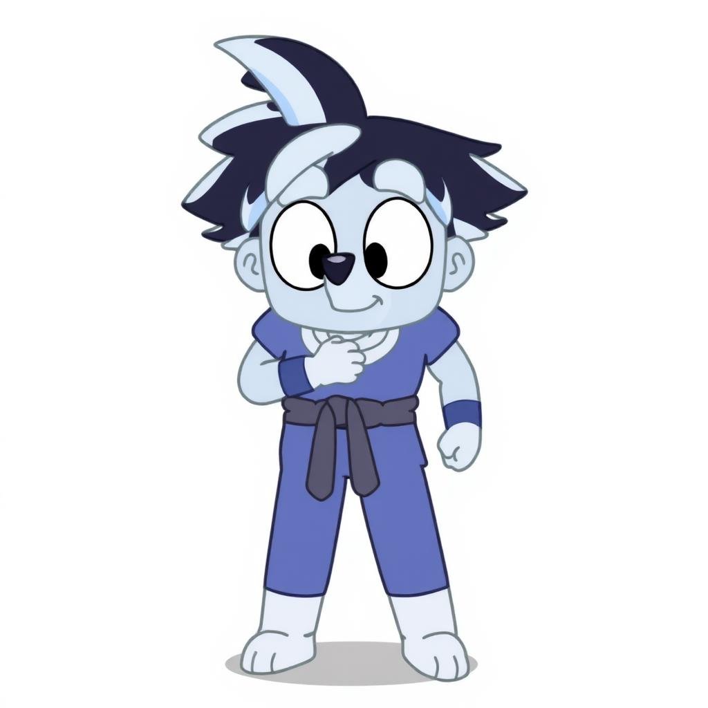 Goku in Bluey style,  square cartoon body by Touch Night on Tensor.Art