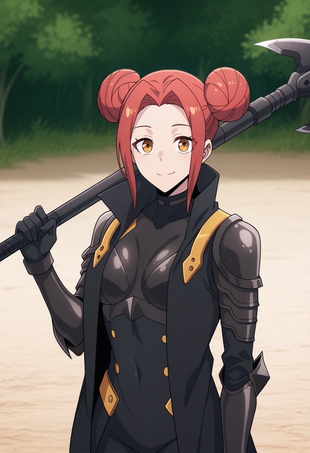 1girl,  akari shimizu\(sololeveling\),  lack armored bodysuit by Ceylon_Ai on Tensor.Art