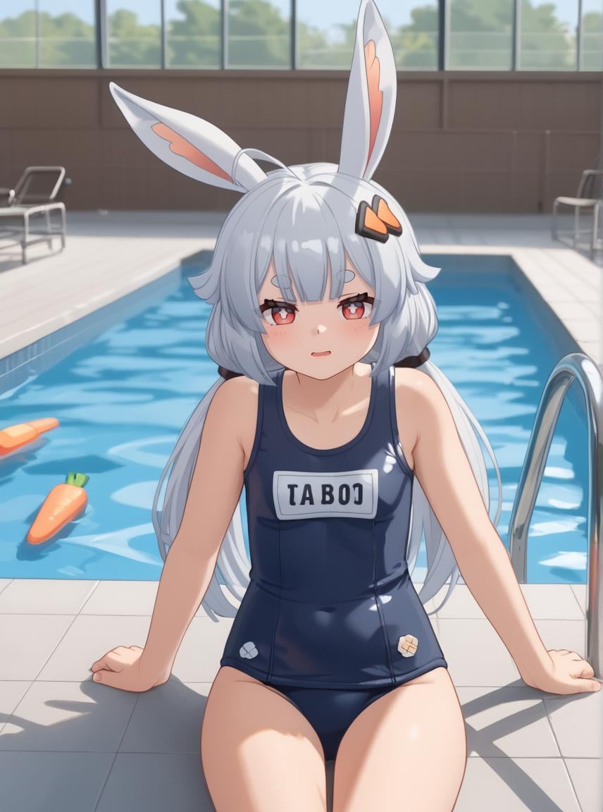 taffy,  grey hair,  rabbit girl by BigGuss  on Tensor.Art