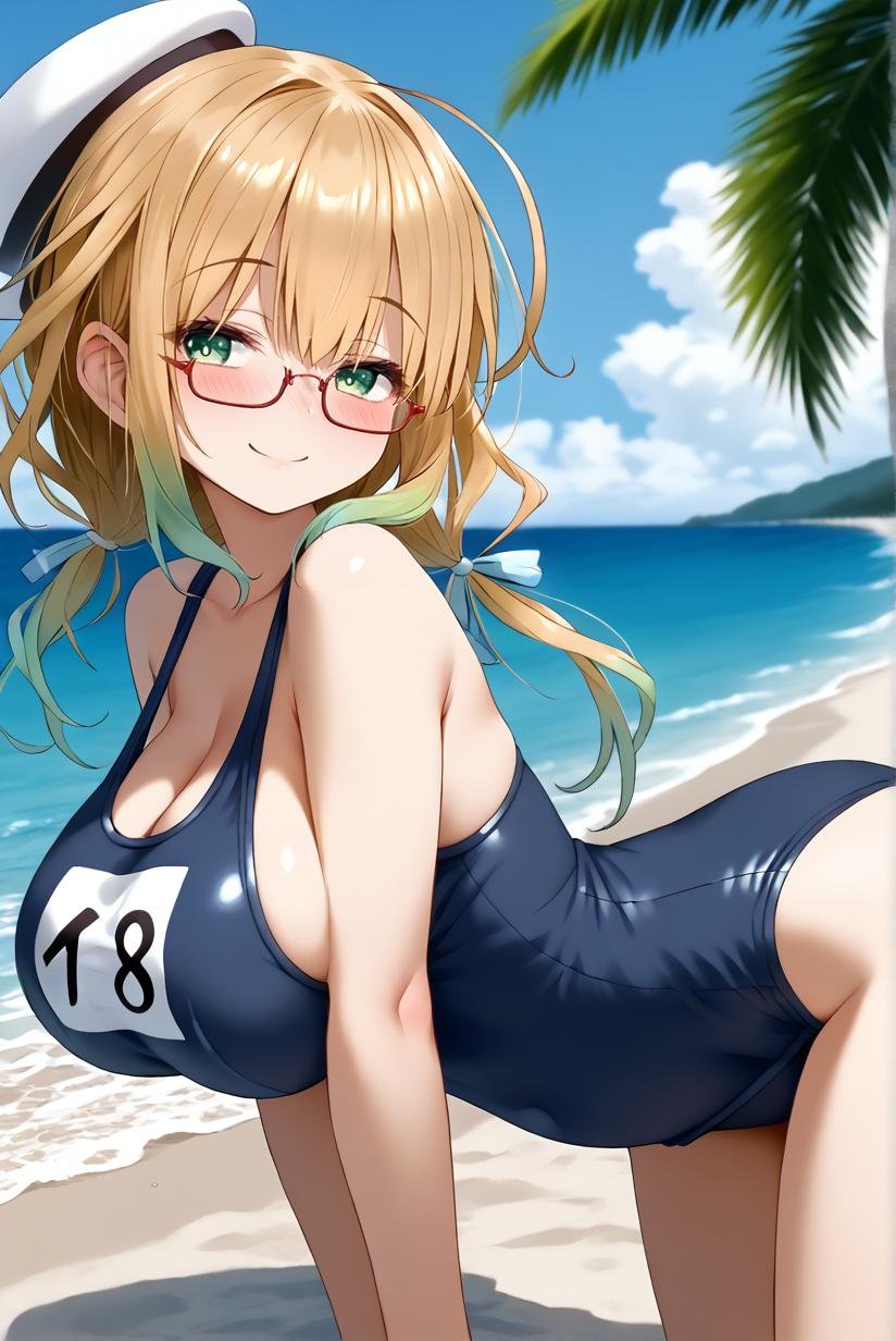 school swimsuit,  ,  1girl by BigGuss  on Tensor.Art