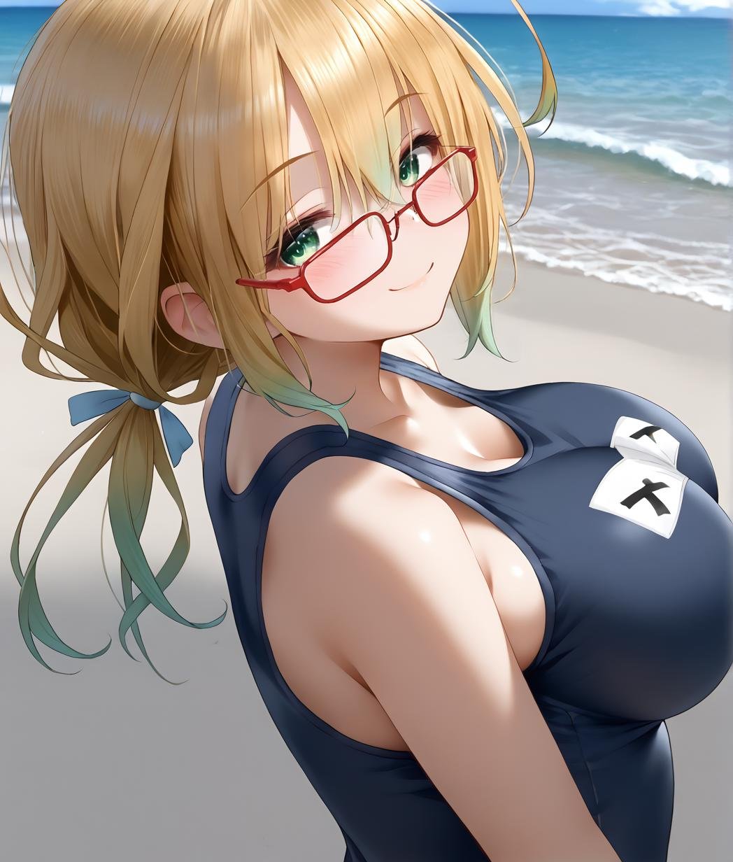school swimsuit,  ,  1girl by BigGuss  on Tensor.Art