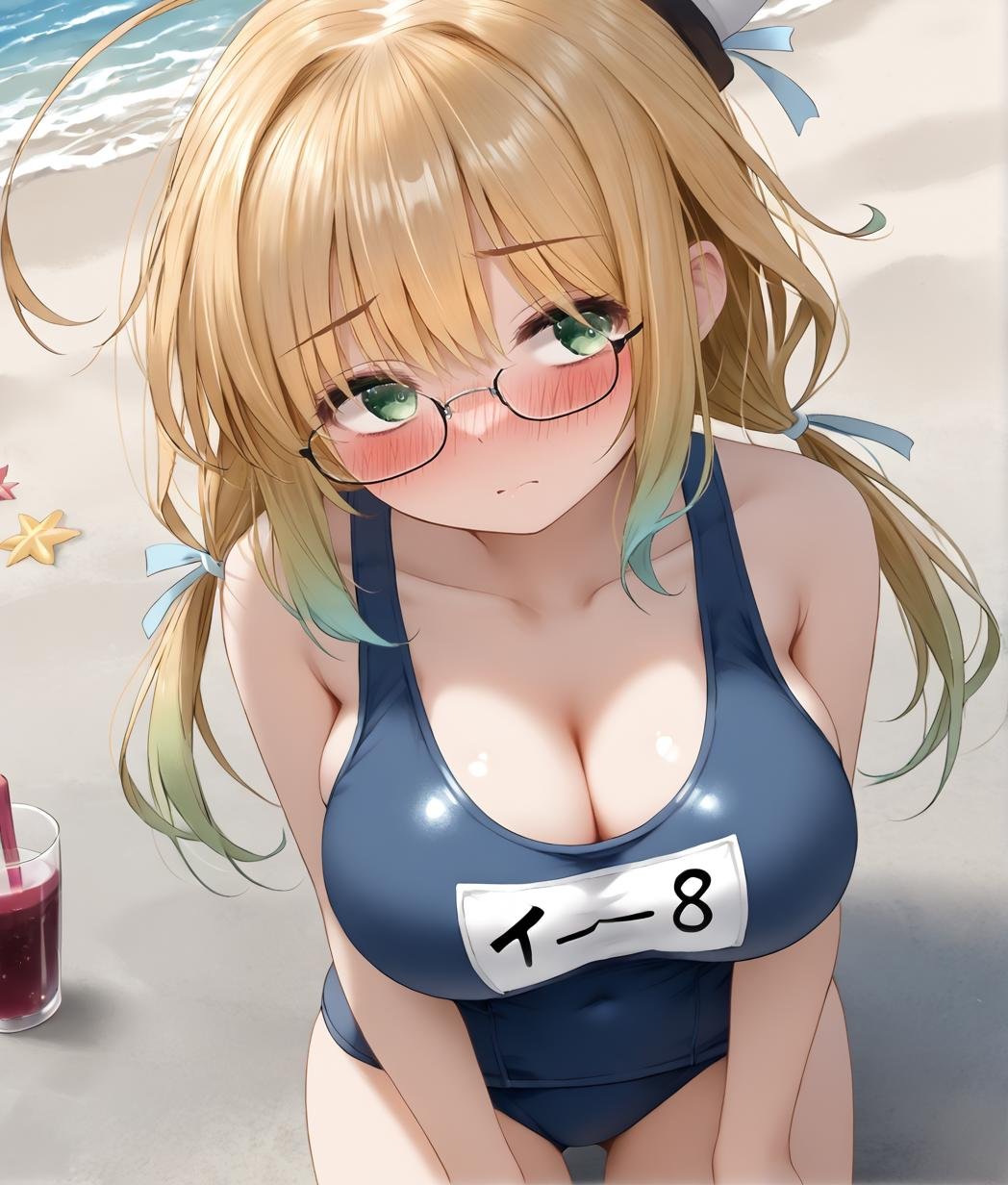 school swimsuit,  ,  1girl by BigGuss  on Tensor.Art