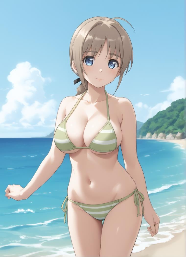 asutoradef,  beach,  gradient hair by BigGuss  on Tensor.Art