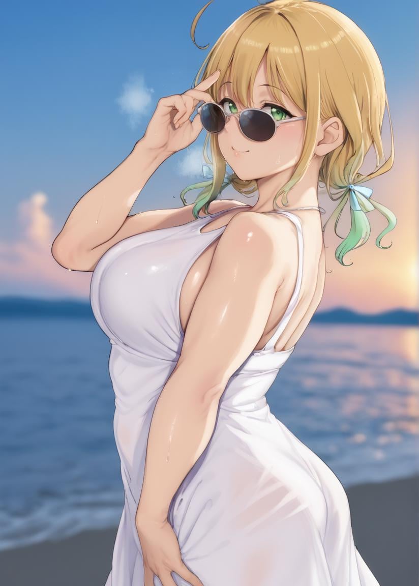 beach,  sweat,  steaming body by BigGuss  on Tensor.Art