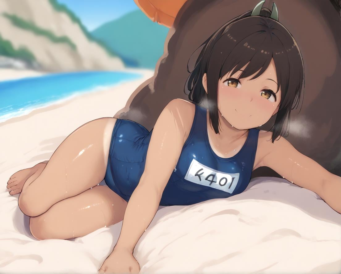 beach,  sweat,  steaming body by BigGuss  on Tensor.Art