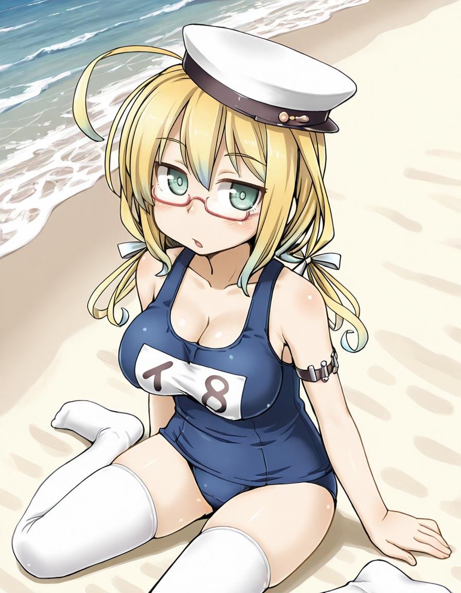 arura,  (i-8 \(kancolle\):1.5),  beach by BigGuss  on Tensor.Art