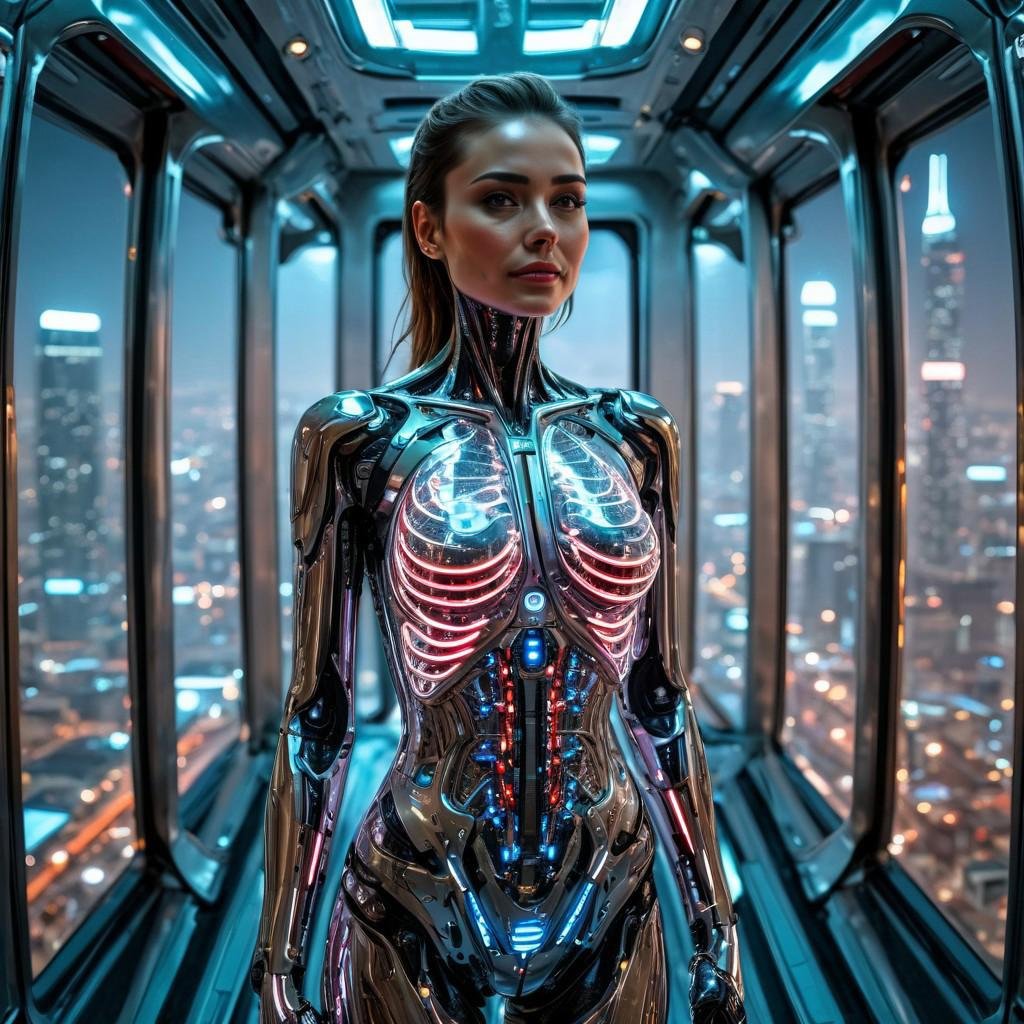 FULL BODY SHOT,  extremely detailed,  FO A BEAUTIFUL FEMALE ANDROID by XLAB_STUDIO on Tensor.Art