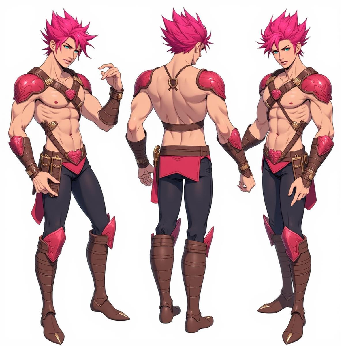 Positive prompt:character concept,  multiple angles,  multiple full body poses by _Envy_ on Tensor.Art