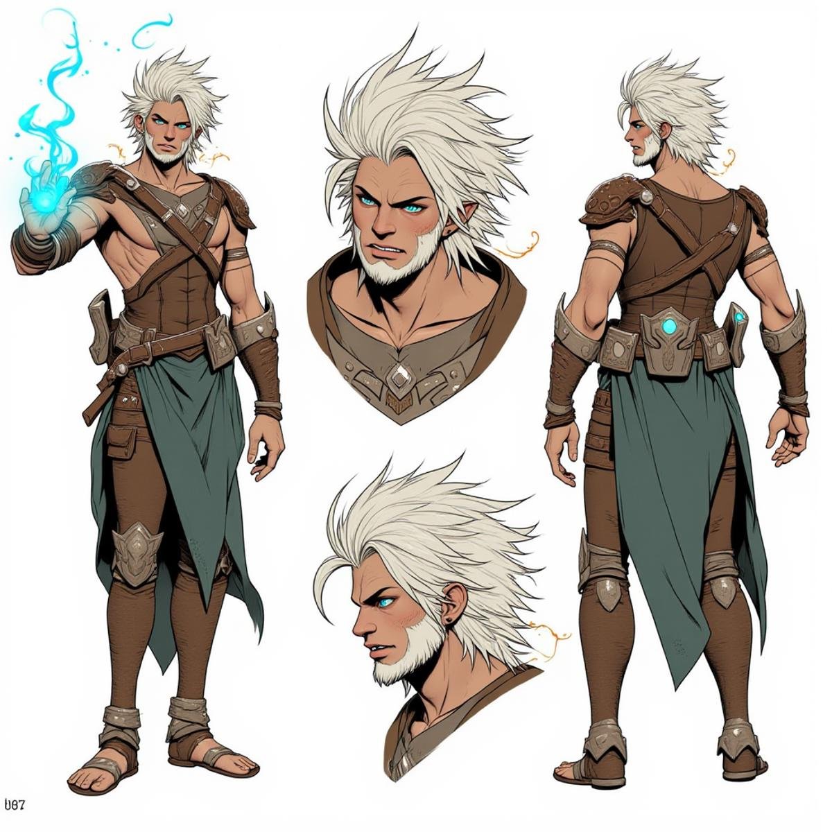 Positive prompt:character concept,  multiple angles,  multiple full body poses by _Envy_ on Tensor.Art