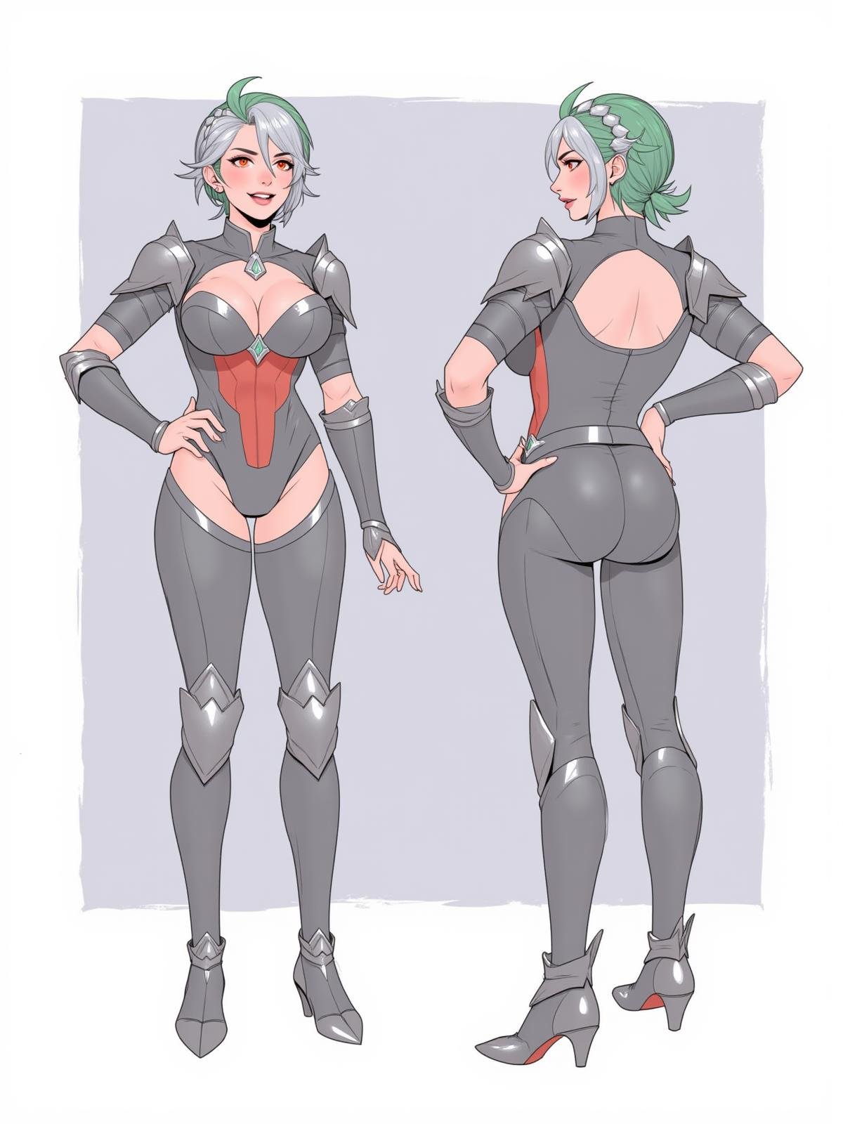Positive prompt:character concept,  multiple angles,  multiple full body poses by _Envy_ on Tensor.Art