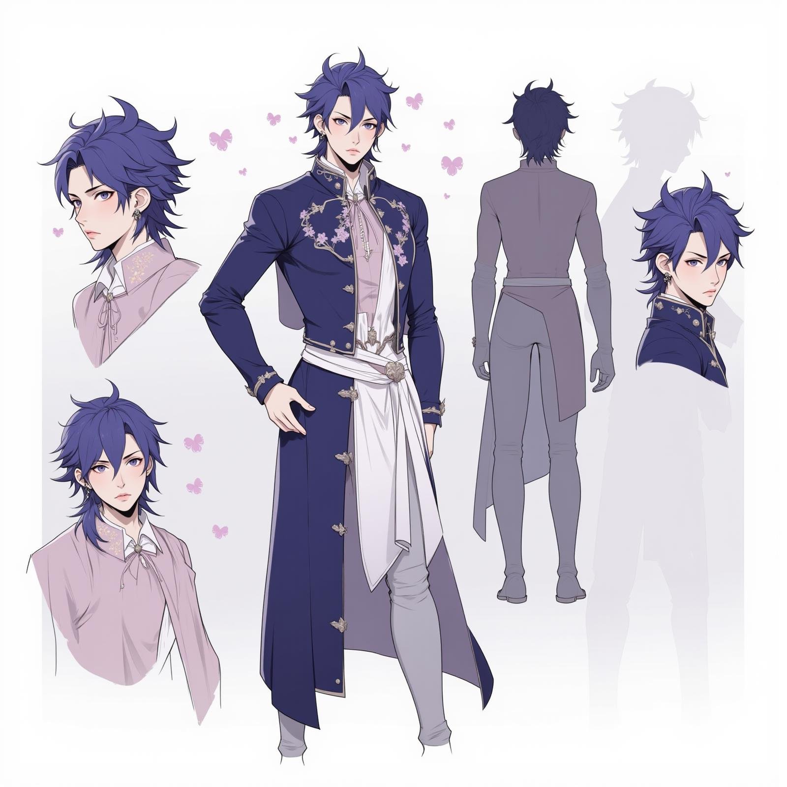 Positive prompt:character concept,  multiple angles,  multiple full body poses by _Envy_ on Tensor.Art