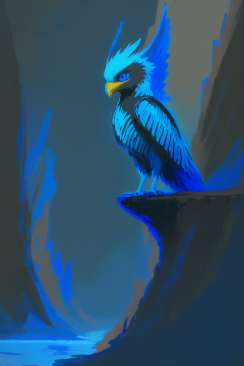 lineart,  blue oil pastel sketch on simple background,  anime style by _Envy_ on Tensor.Art