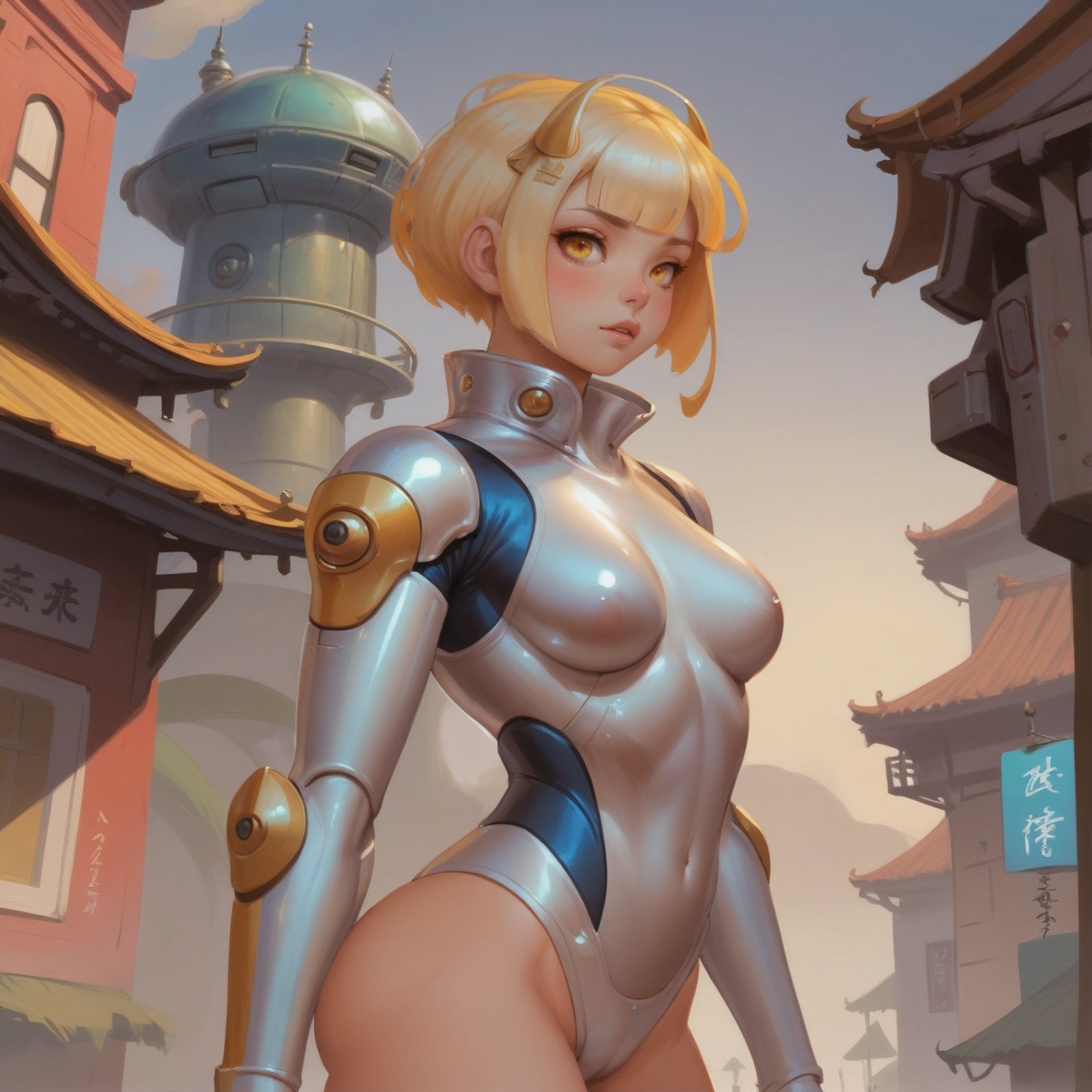 anime fine art digital painting,  1girl,  woman by _Envy_ on Tensor.Art