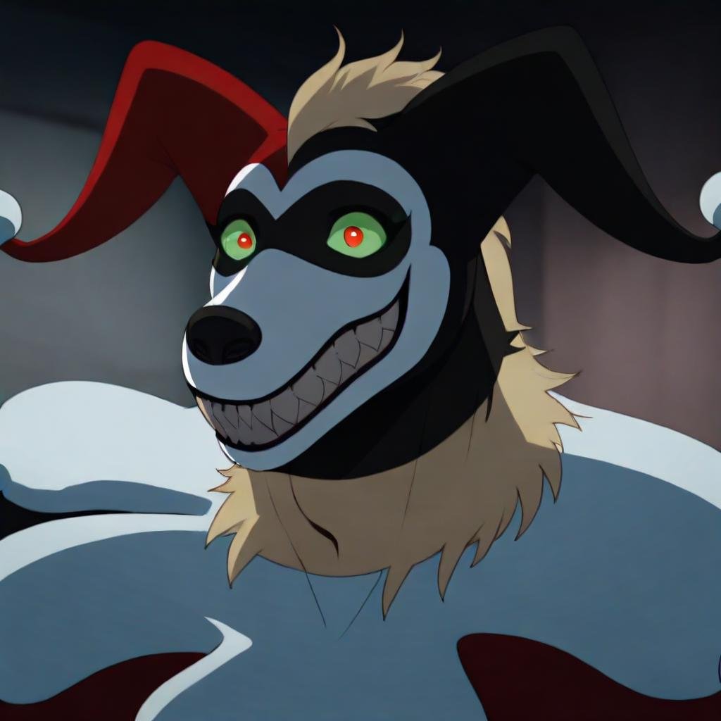 hyena_quinn(Character),  Harley Quinn costume,  fur by Hoodie on Tensor.Art