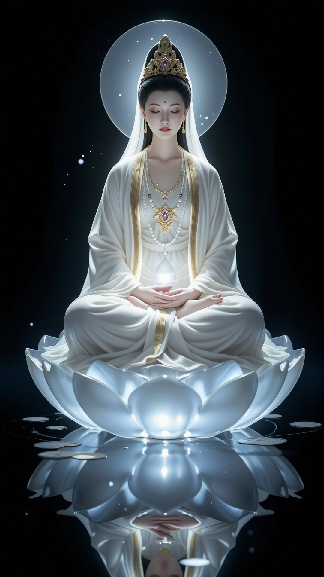Chinese Guanyin,  masterpiece,  photorealistic by FuturEvoLab on Tensor.Art