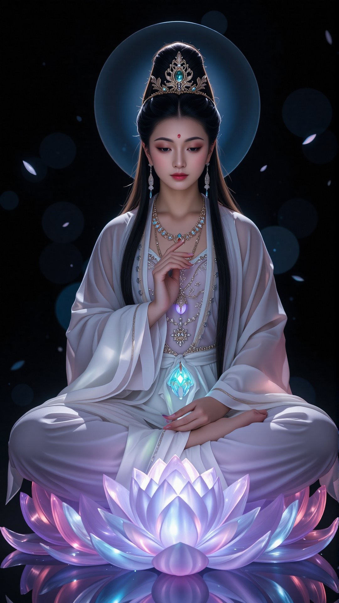 Chinese Guanyin,  masterpiece,  photorealistic by FuturEvoLab on Tensor.Art