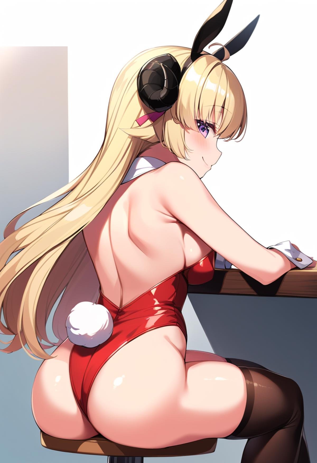 TsunomakiWatame,  long hair,  ahoge by ChameleonAI on Tensor.Art