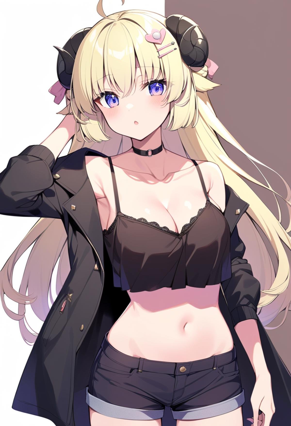 TsunomakiWatame,  long hair,  ahoge by ChameleonAI on Tensor.Art