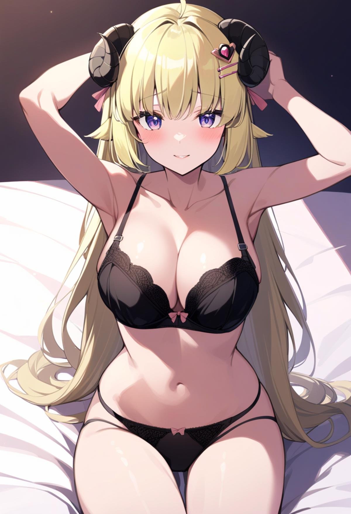 TsunomakiWatame,  long hair,  ahoge by ChameleonAI on Tensor.Art