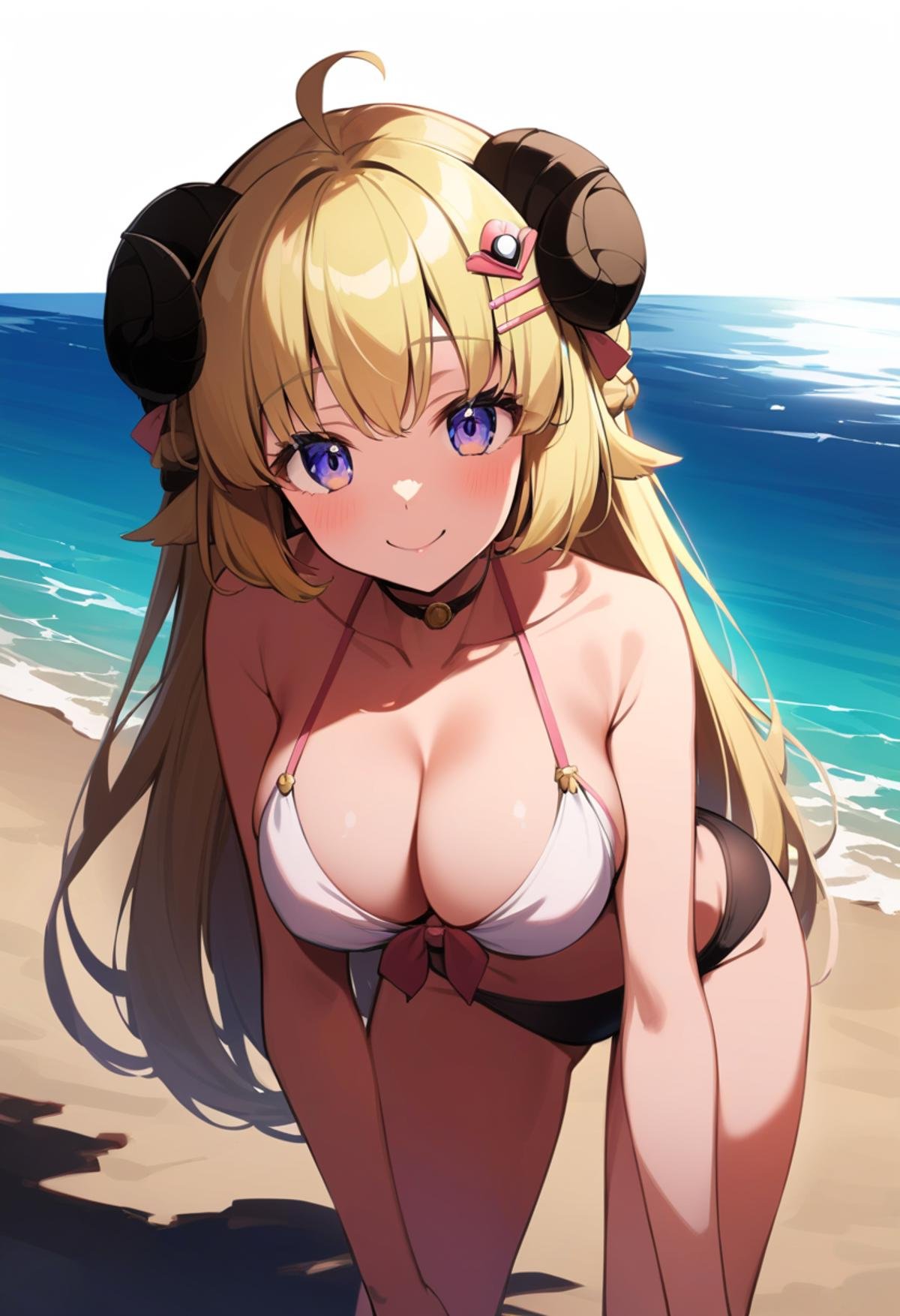 TsunomakiWatame,  long hair,  ahoge by ChameleonAI on Tensor.Art