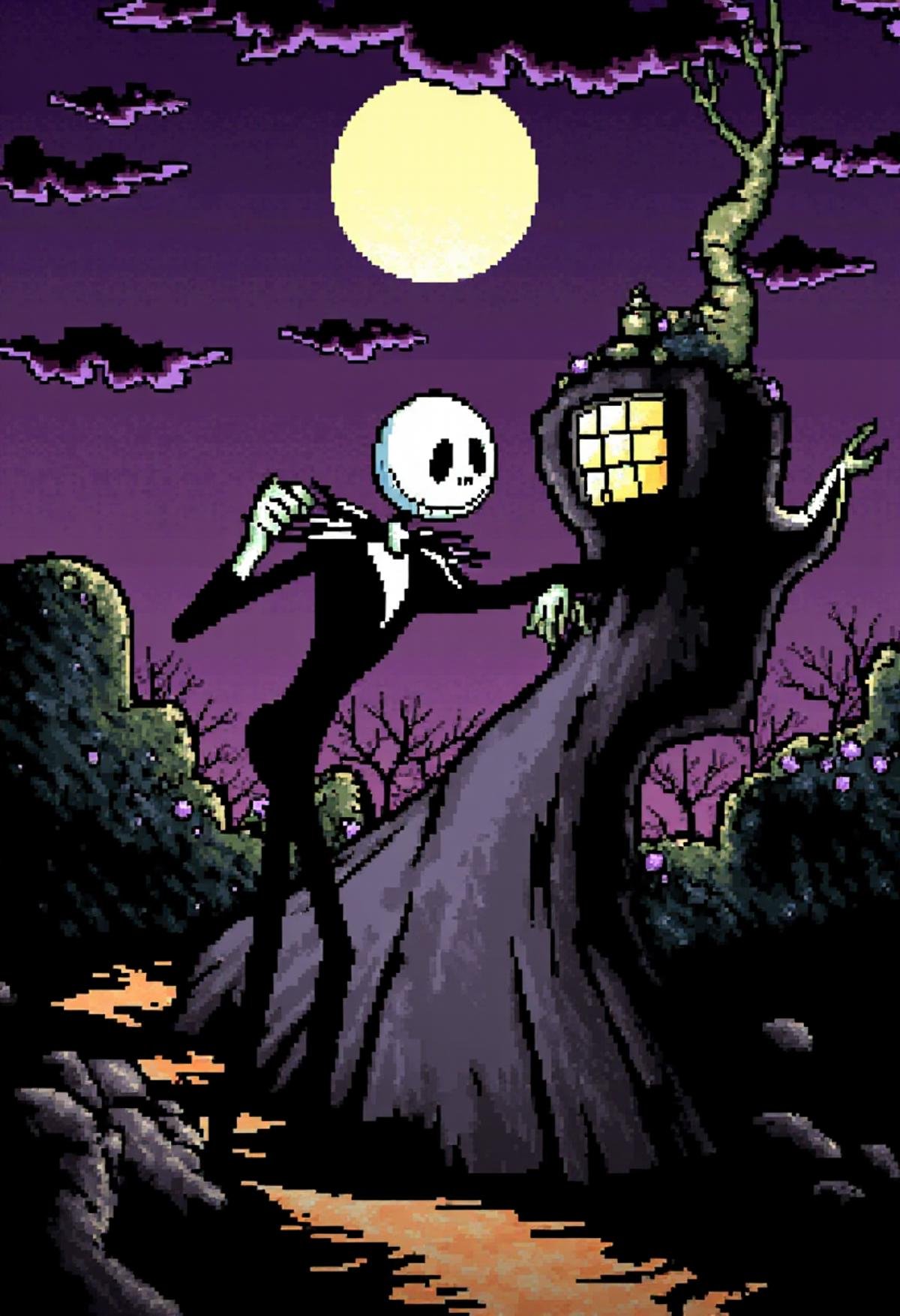 yoshislestyle,  Jack Skellington in Halloween Town. by kftiger on Tensor.Art
