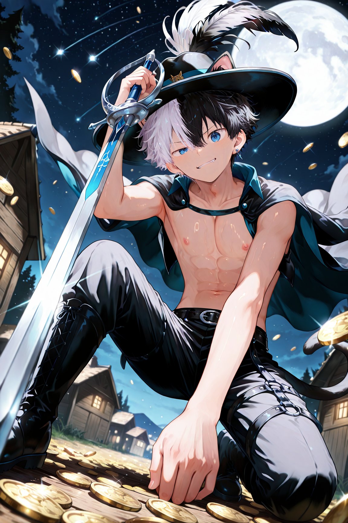 1boy,  male focus,  solo by Shiron_AI on Tensor.Art