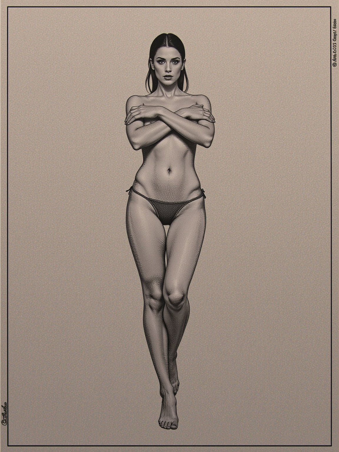 Ap0llon1@,  A digital drawing in a detailed,  vintage style by aimann on Tensor.Art