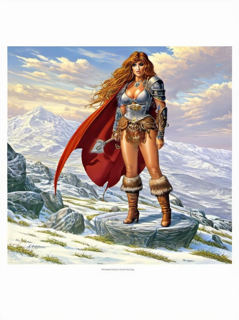 fantasy illustrations of by Elmore_Style_LX ,  Witches and warriors,  sexy by Glamortica on Tensor.Art