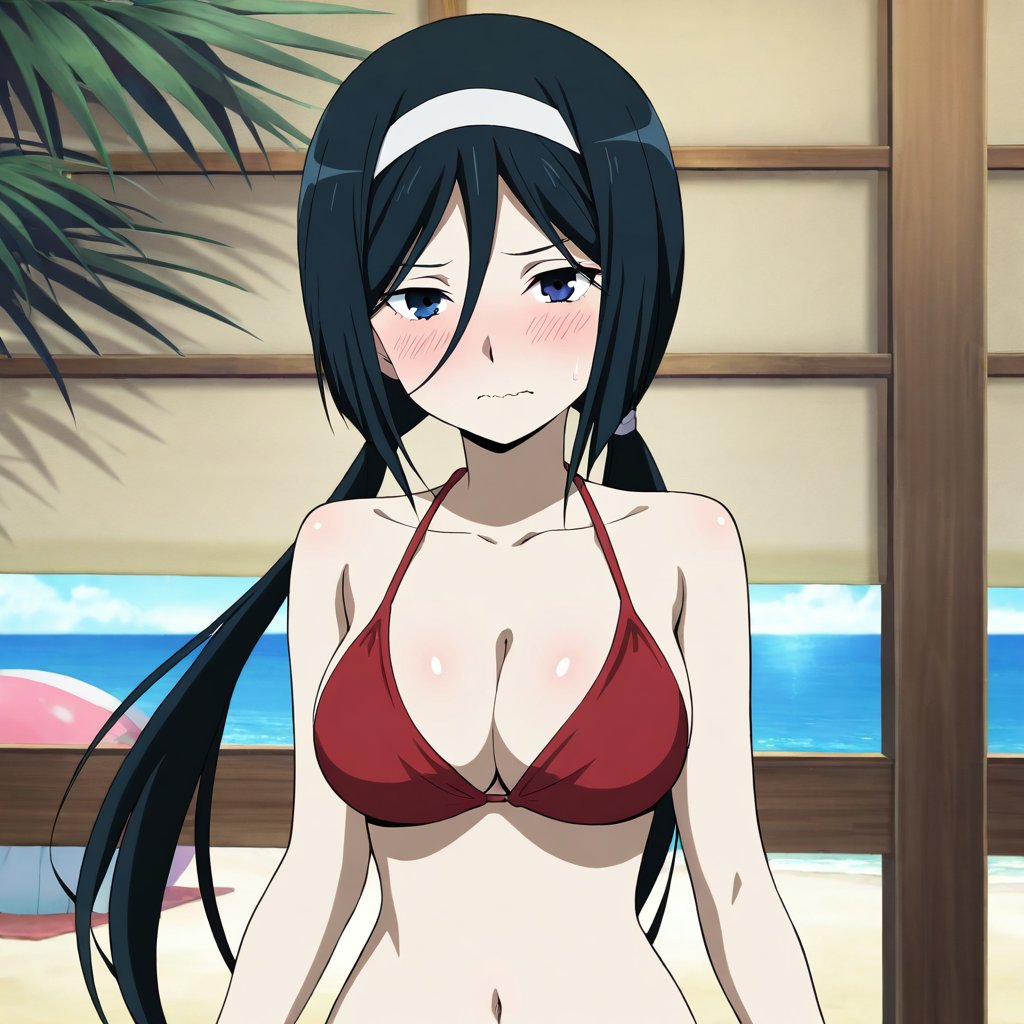 Irisu fuyumi (Hyouka),  black hair,  long hair by A1tan on Tensor.Art