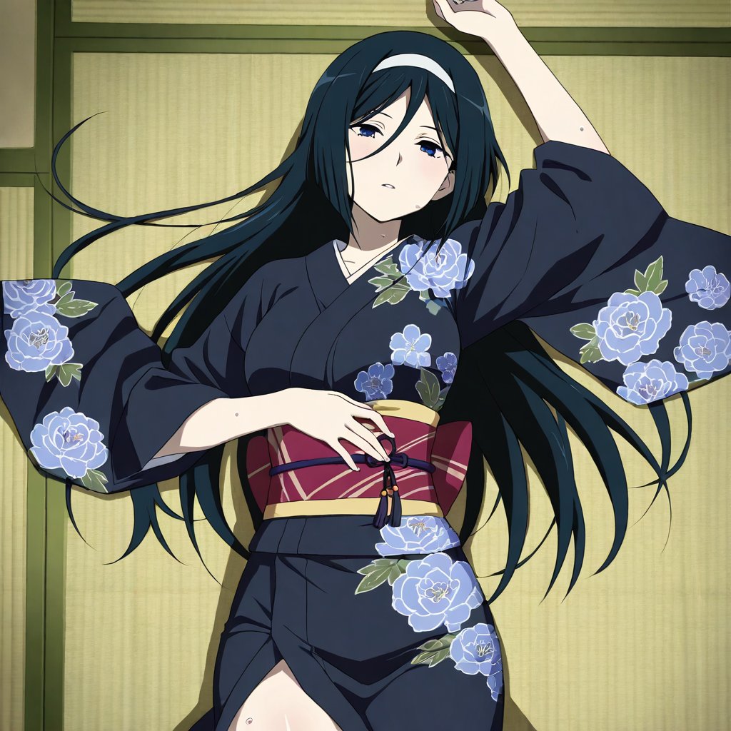 Irisu fuyumi (Hyouka),  black hair,  long hair by A1tan on Tensor.Art