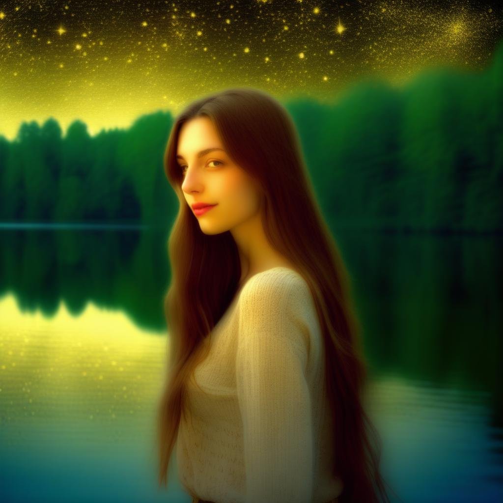 Milena,  Tarot Card,  The Star by Empyros on Tensor.Art