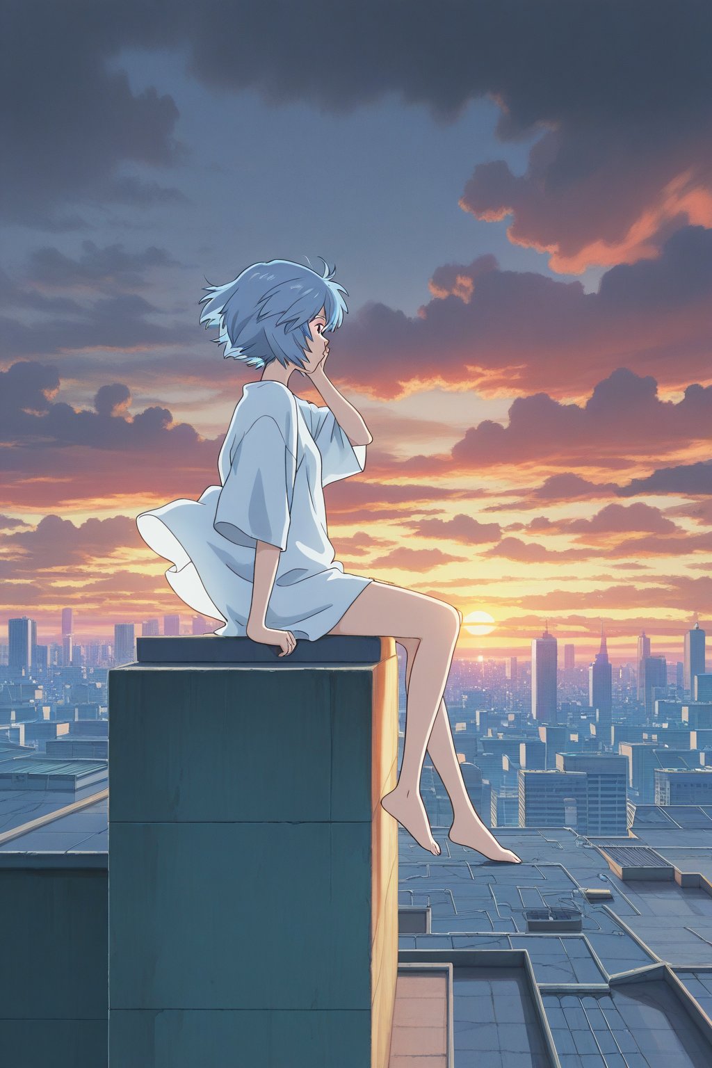 lighting,  1girl,  ayanami rei by NukeA.I on Tensor.Art