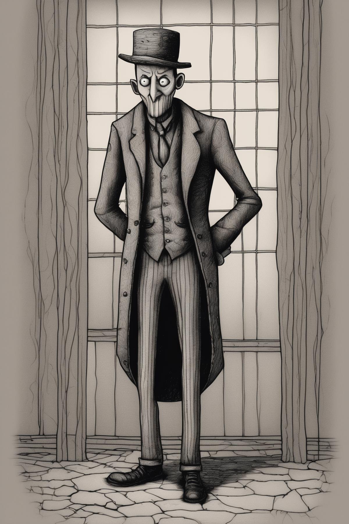 John Kenn Mortensen Style - drawing of a comedian in the style of john kenn mortensen by Kappa_Neuro on Tensor.Art