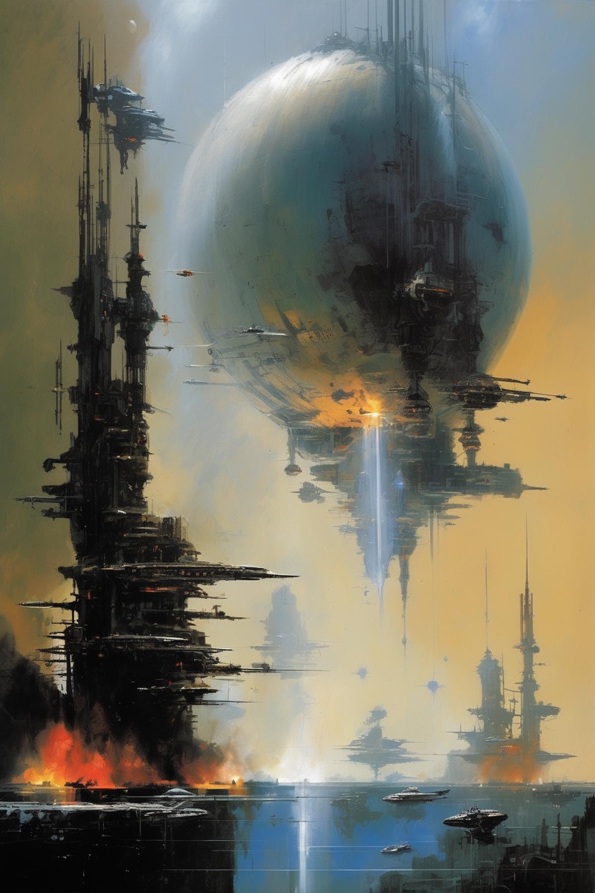 John Harris Style - an epic john berkey paiting but photo realistic by Kappa_Neuro on Tensor.Art