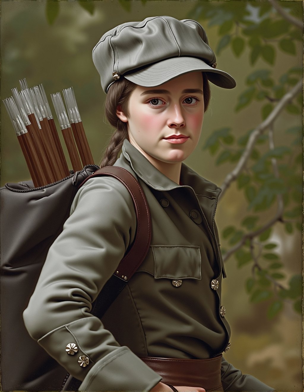 John Singleton Copley Style,  Katniss Everdeen disguises herself as a hunter in colonial Appalachia. She wears practical f...