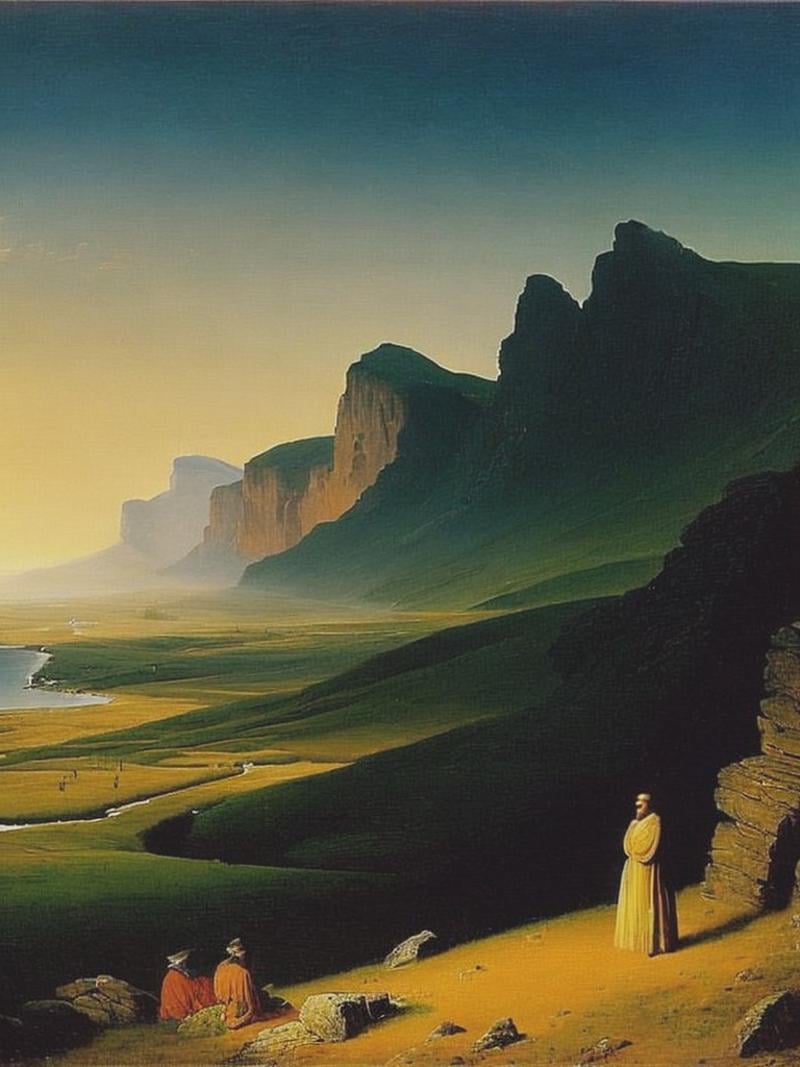 waiting for Godo by Caspar David Friedrich by Kappa_Neuro on Tensor.Art