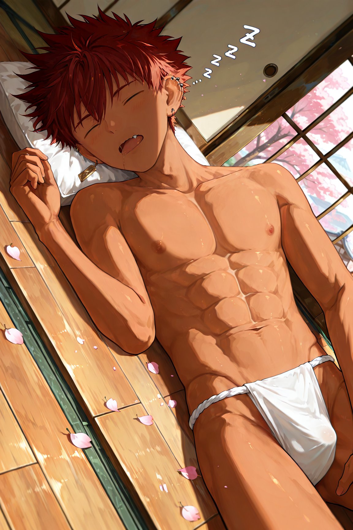 male focus,  dutch angle,  dynamic pose by Shiron_AI on Tensor.Art
