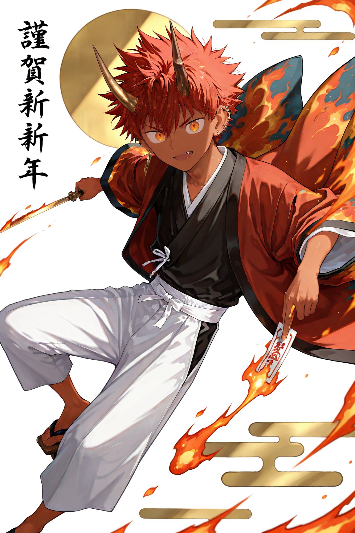 male focus,  dutch angle,  dynamic pose by Shiron_AI on Tensor.Art