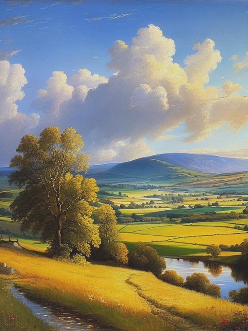 Painting By John Constable,  Natural Lighting,  rtx by Kappa_Neuro on Tensor.Art
