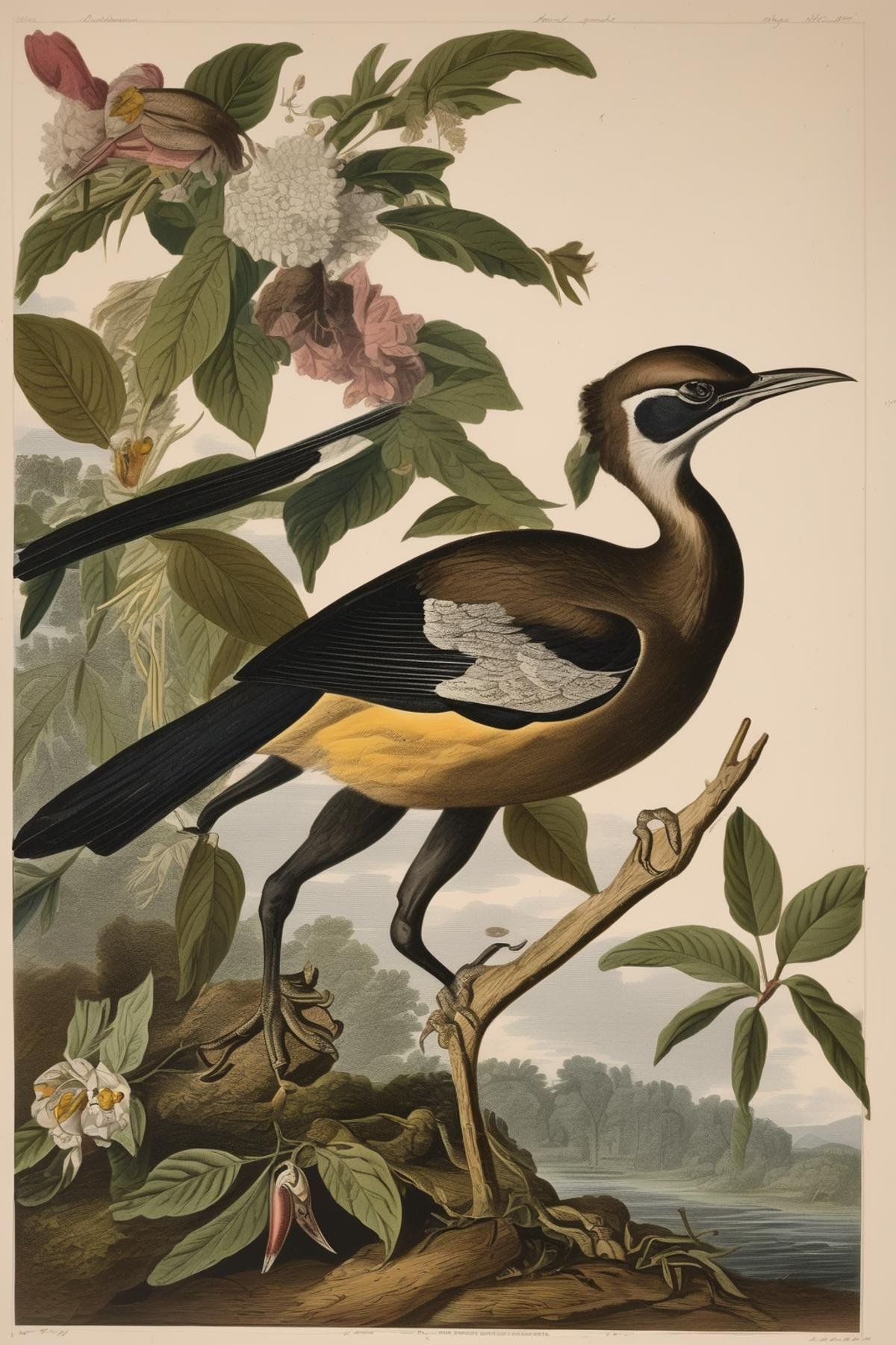 John James Audubon Style - getting high and looking at ornithological prints by Kappa_Neuro on Tensor.Art