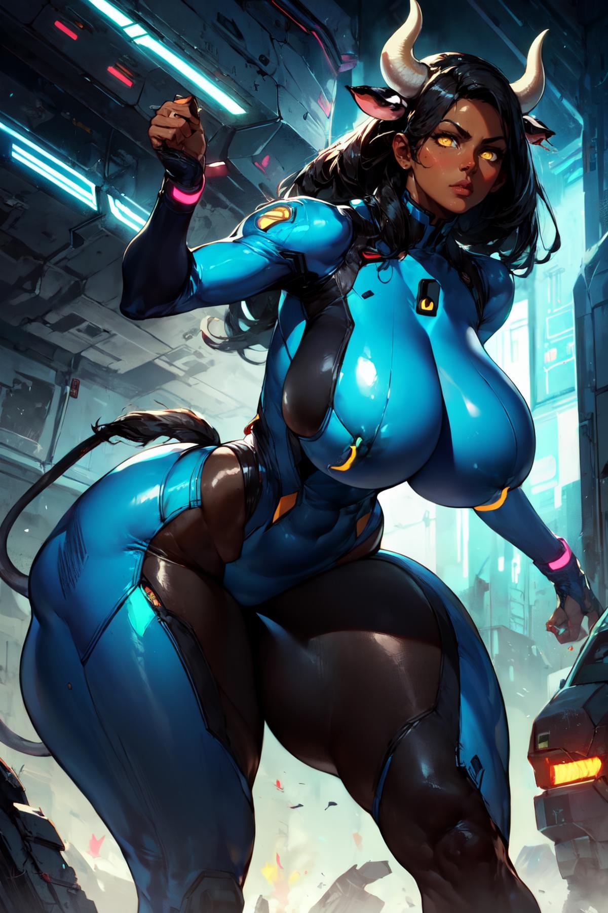sci-fi,  neon,  zero suit by PulenKompot on Tensor.Art