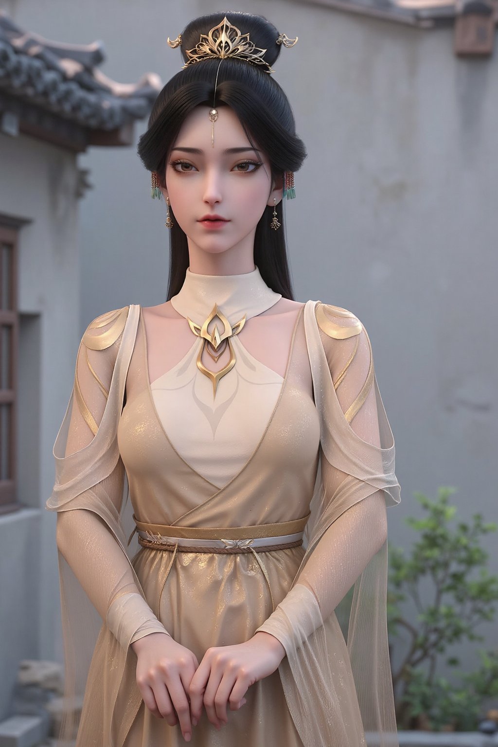 CJJ. She has a fair,  smooth complexion and long,  straight by YANYAQIN on Tensor.Art