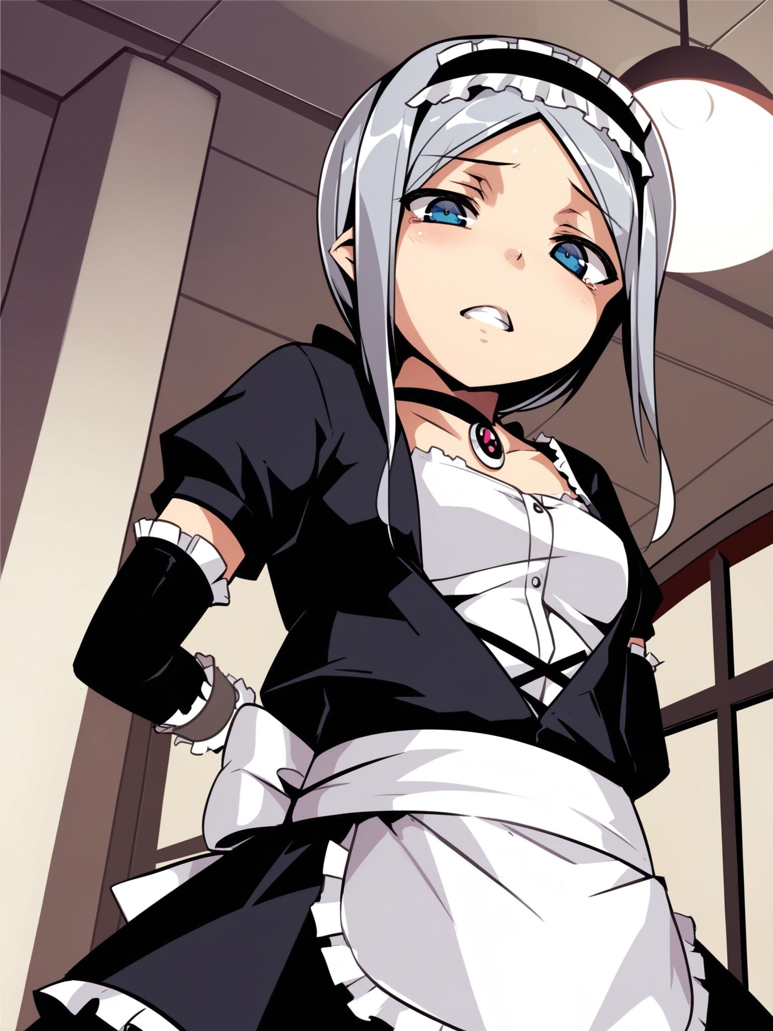 ht_leia,  silver hair,  blue eyes by happy_tentacle on Tensor.Art