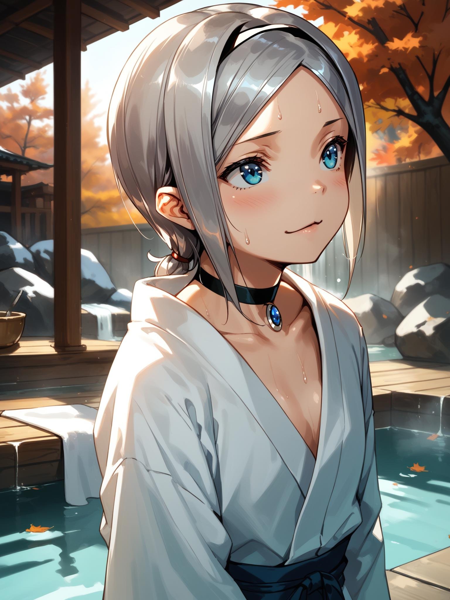ht_leia,  silver hair,  blue eyes by happy_tentacle on Tensor.Art